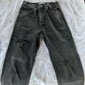 Agolde Mid Rise Straight Jeans
